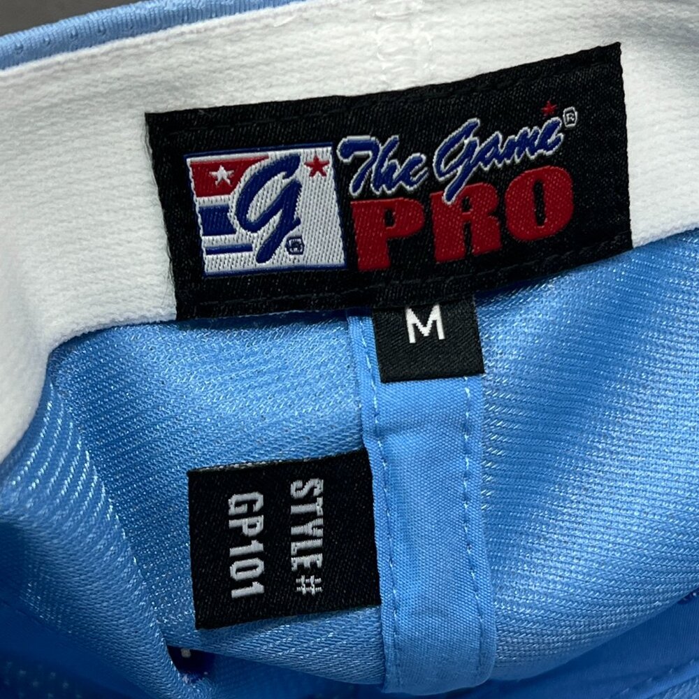 Land Sharks Travel Baseball The Game Pro Flex Fit M Hat Cap Blue Stretch Mens - Picture 10 of 14